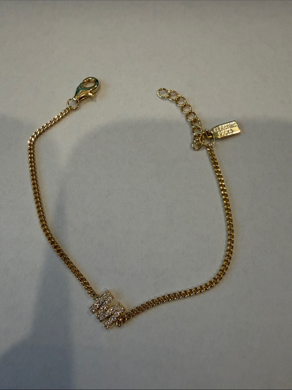 Electric Picks Initial Bracelet - M